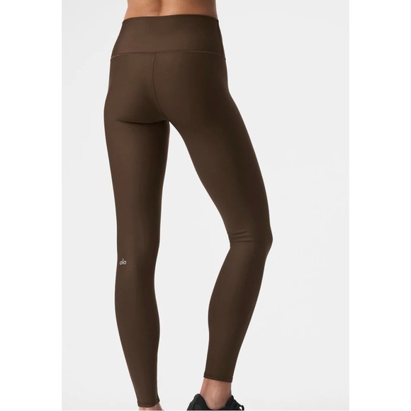 ALO Yoga High Waist Airlift Legging Yoga Espresso Brown Leggings Size Small 4-6 - Picture 3 of 6